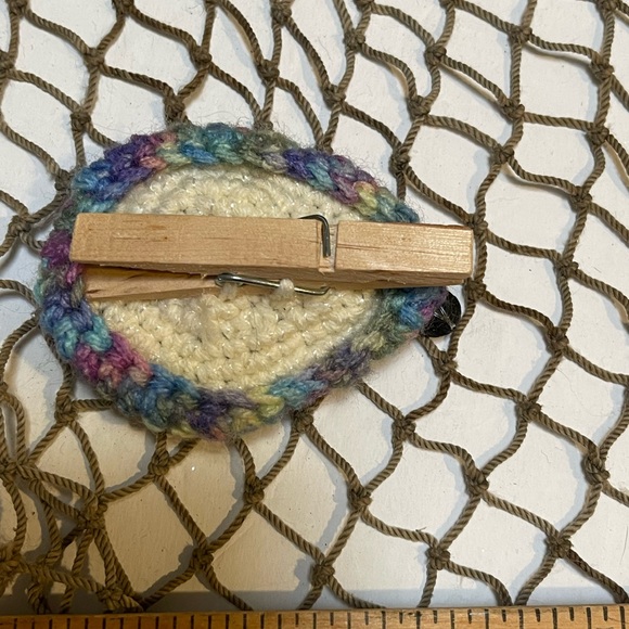 Crochet Nautilus Sea Shell Lava Bead Essential Oil Diffuser Ornament SK - Picture 3 of 3